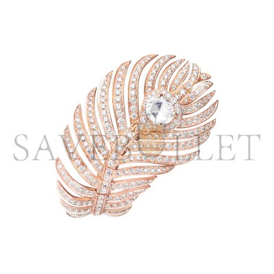 BOUCHERON PLUME DE PAON LARGE RING JRG02807